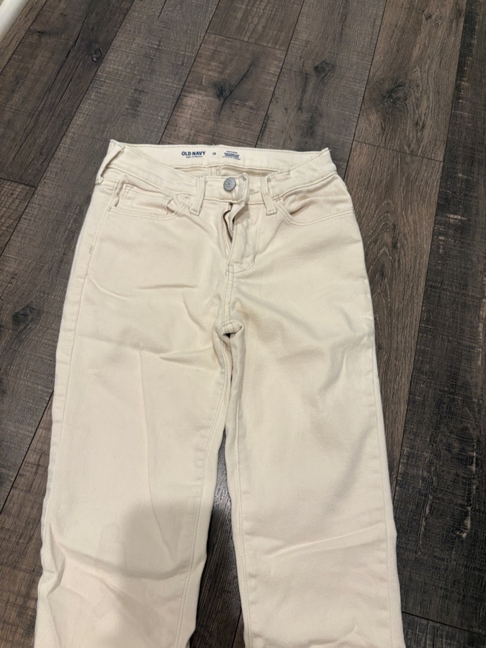Old Navy Women's Cream Straight-Leg Jeans - Neutral Ivory
